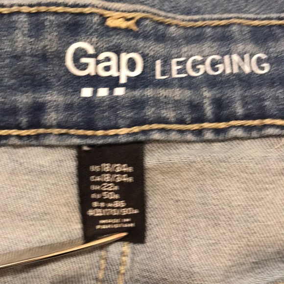 Gap Denim Legging with patches - Size 18 - $25 - Picture 6 of 11